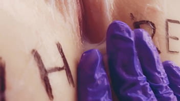 Asmr slut with a wet vagina touching her pussy orgasm dripping