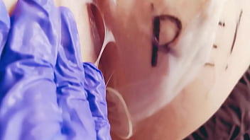 Asmr slut with a wet vagina touching her pussy orgasm dripping