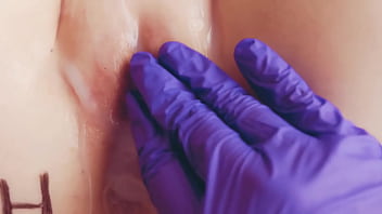 Asmr slut with a wet vagina touching her pussy orgasm dripping