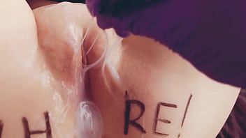 Asmr slut with a wet vagina touching her pussy orgasm dripping