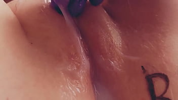 Asmr slut with a wet vagina touching her pussy orgasm dripping