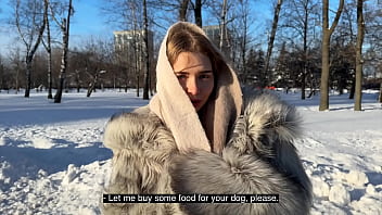 Dog walker came over for a blowjob