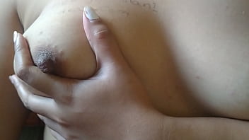 Breast fondling while alone Breast fondling while alone