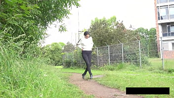 Pissing ali relieves herself