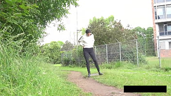 Pissing ali relieves herself