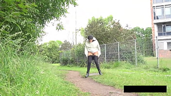 Pissing ali relieves herself