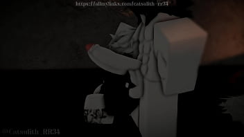 Giving the hot demon girl my cock short