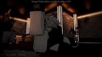 Giving the hot demon girl my cock short