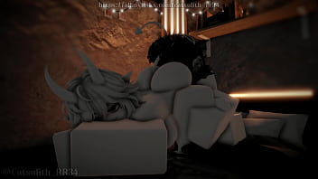 Giving the hot demon girl my cock short