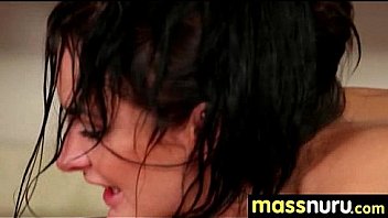 Slippery massage with happy end