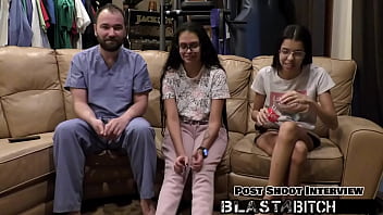 Stepsisters aria nicole & angel santana suck dick and get blasted full of cum nurses pov version