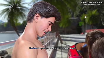 Freshwomen beautiful young girlfriend babe with a big ass gives blowjob and gets fucked doggystyle in car on a public street he creampies her tight pussy 3d animated porn game part #11