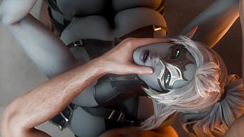 Elf looking straight to face