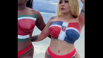Sexy babes warming up for world cup Sexy babes warming up for world cup