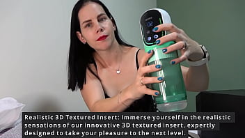 Anna unboxes tests xspacecup masturbator and gives footjob