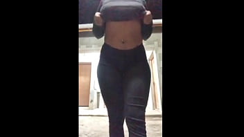 Sexy milf rubs wet pussy waiting on step son's cock preview