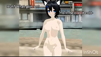 Naked waifus exposed in public