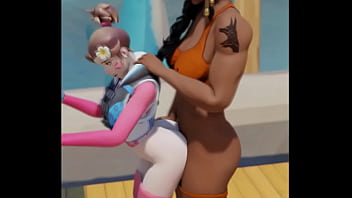 A Video Created By Cic Sfm In Which Dva Gets A Hard Pounding On The Dock From Pharah While The Soothing Sounds Of The Ocean Play Over Them I Hope You Enjoy thumbnail