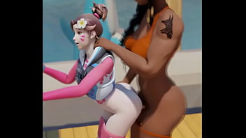 A video created by cic sfm in which dva gets a hard pounding on the dock from pharah while the soothing sounds of the ocean play over them i hope you enjoy