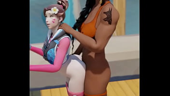 A video created by cic sfm in which dva gets a hard pounding on the dock from pharah while the soothing sounds of the ocean play over them i hope you enjoy