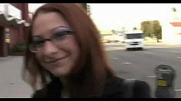 Leah lexington gets glasses covered with cum