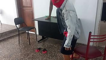 What the hell are they doing the man records her while she dances on the desk the lady wants to earn a better salary