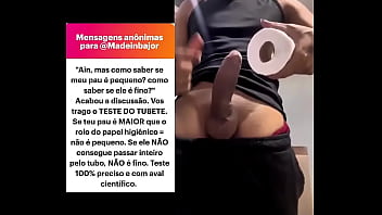 Concordam com o teste do tubete sim eu tinha que testar valeu madeinbajor pela sugestão