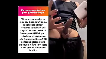 Concordam com o teste do tubete sim eu tinha que testar valeu madeinbajor pela sugestão