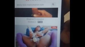 Orgasming to some solo ebony videos and testing my new phone to see if it works properly 1