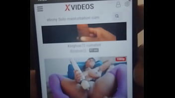 Orgasming to some solo ebony videos and testing my new phone to see if it works properly 1
