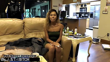 Kalani luana's stomach gets blasted with cum