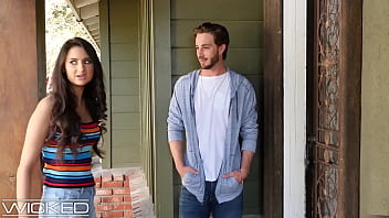 Teen babysitter fucks on parents' bed