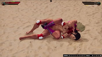 Bambi vs kyla nf3d female mma combat ring