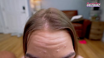 Skinny brunette emma wolfe masturbates giving a handjob and gets jizzed