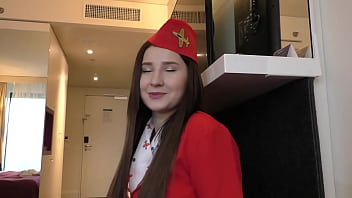 Air hostess cherry bright creampied