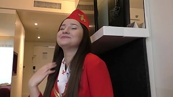 Air hostess cherry bright creampied