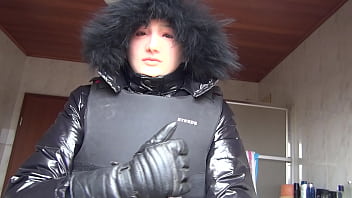 Brokenbitchs beautiful face covered by a realfleshmask looking life like