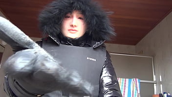 Brokenbitchs beautiful face covered by a realfleshmask looking life like