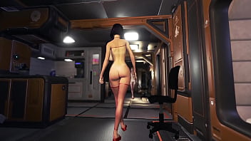 Shapely faye valentine with big breasts dances alone in alluring underwear