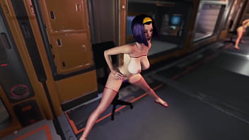 Shapely faye valentine with big breasts dances alone in alluring underwear Shapely faye valentine with big breasts dances alone in alluring underwear
