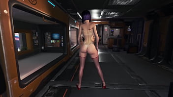 Shapely faye valentine with big breasts dances alone in alluring underwear