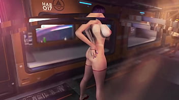 Shapely faye valentine with big breasts dances alone in alluring underwear