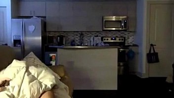 Amateur cute blonde with charming smile sucks dick and shows pussy