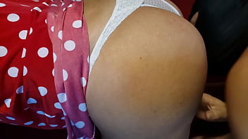 Cuckold husband crossing all limits using anal destroyer dildo before anal sex with his fat ass hungry wife