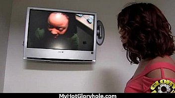 Super cute ebony at gloryhole 19