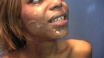 Interracial white lady confesses her sins at gloryhole 21