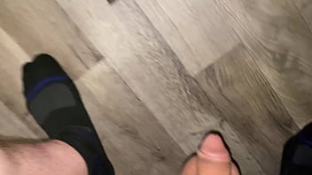 Nadia found a butt plug on the firdge and had to try it