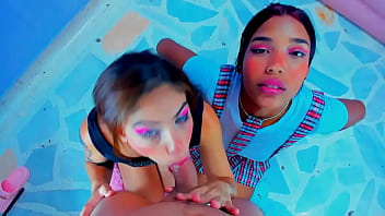 Experience with two friends blowjobs in pov