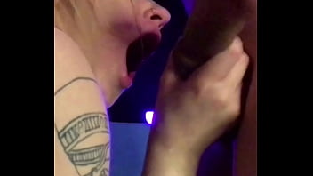 Sloppy toppy bunny interracial pawg huge cock & wet dirty blowjob