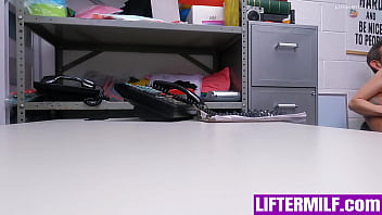 Officer finds stolen merchandise on her and decides to perform a thorough search liftermilf